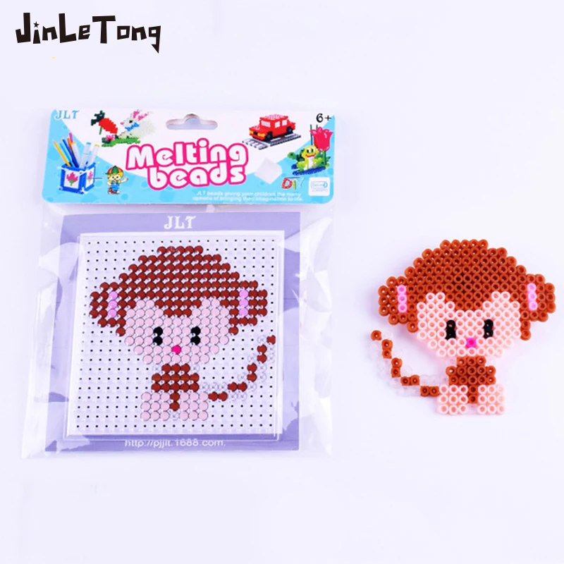 Набор бисера JINLETONG Hama в виде обезьяны игрушка шарик из железа 3D пазл лучшие