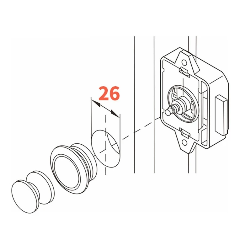 

Cabinet Car Boat Button Lock Door Drawer RV Latch Button Locks Hardware Parts