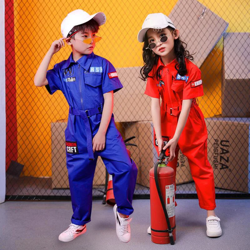 Детский костюм для джазовых танцев комбинезоны мальчиков одежда в стиле хип-хоп