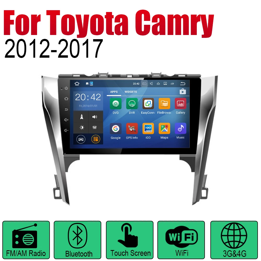 Автомобильный плеер ZaiXi GPS-навигация для Toyota Camry 2012 ~ 2017 Автомобильная