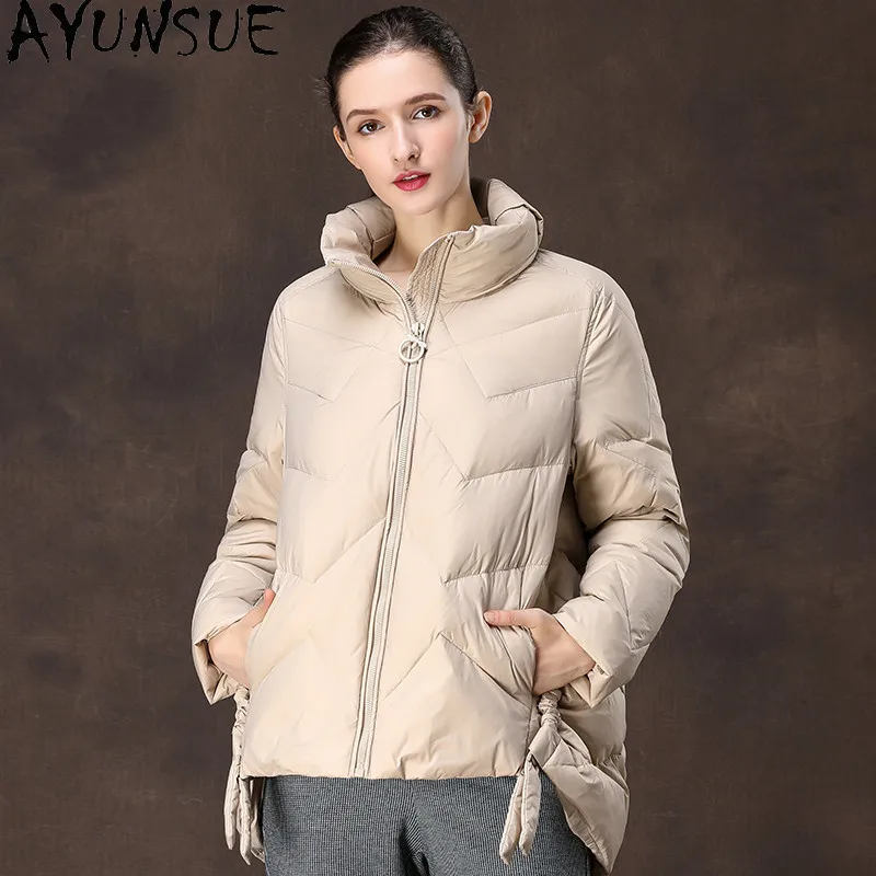 

AYUNAUE Down Coat Female Jacket Women's Clothing Ultra Light Down Jacket Women Autumn Winter Korean 2020 Ropa Mujer 99001 Pph679