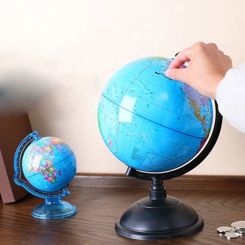 Копилка с монетами для детей копилка земным шаром сейф креативная детская