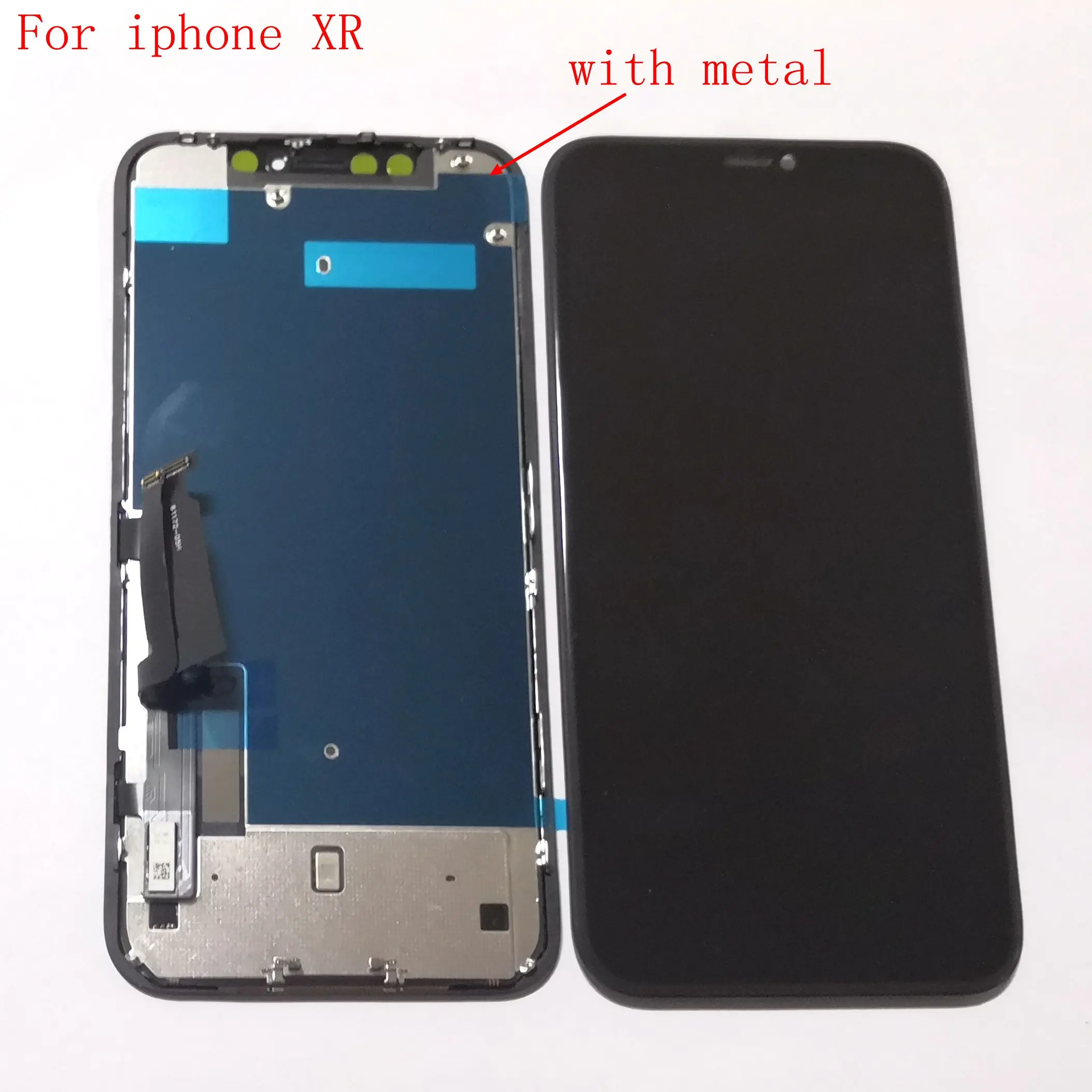 ЖК-экран и дигитайзер сенсорного стекла для Iphone 11 XR замена в металлическом