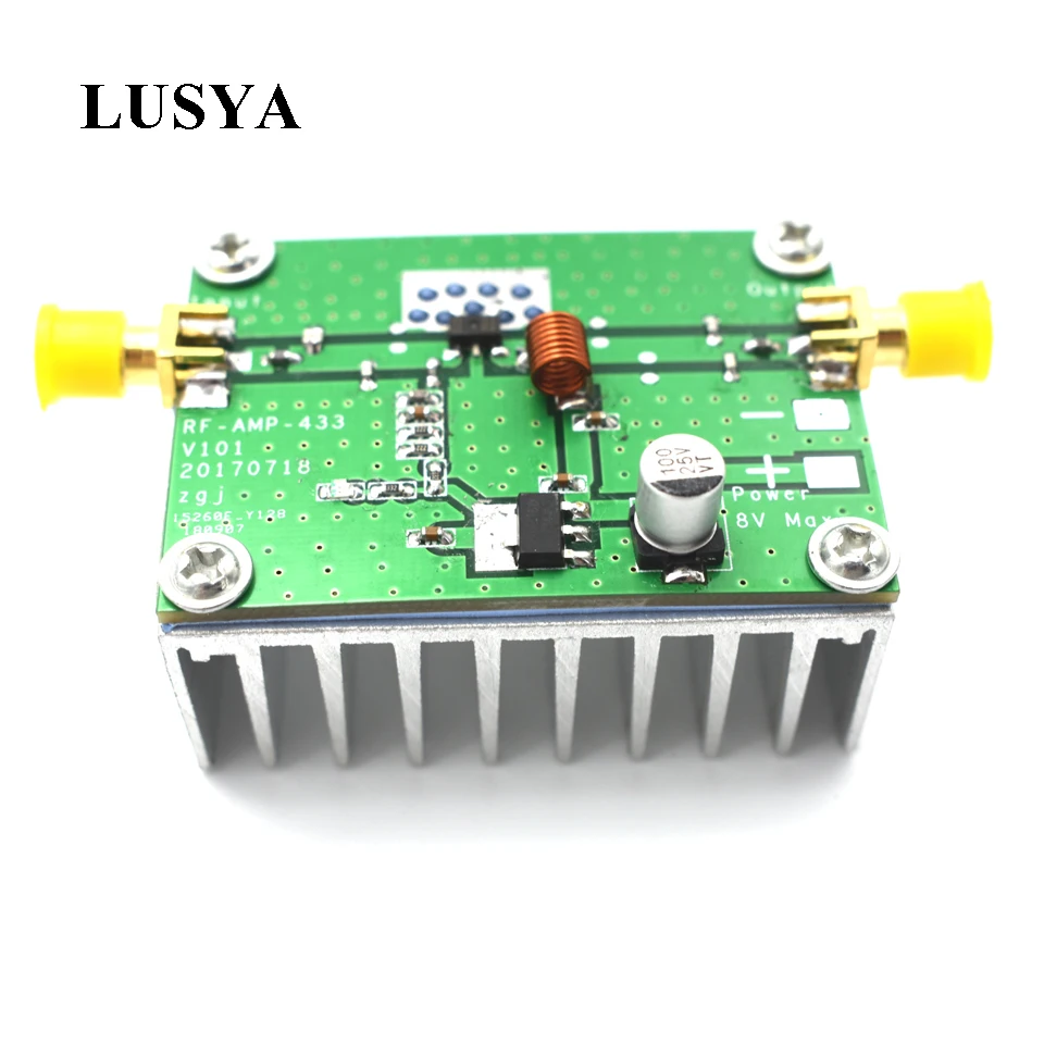 Lusya 400 460 МГц 433 8 Вт Плата усилителя мощности RF HF высокочастотные усилители