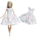 Модное платье для куклы BJDBUS вечернее платье с цветочным узором юбка Повседневная Одежда для куклы Барби аксессуары игрушки