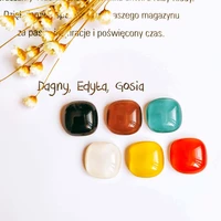 resin plastic flat back cabochon base square pendant earring accessories jewelry component diy handmade material 10pcs