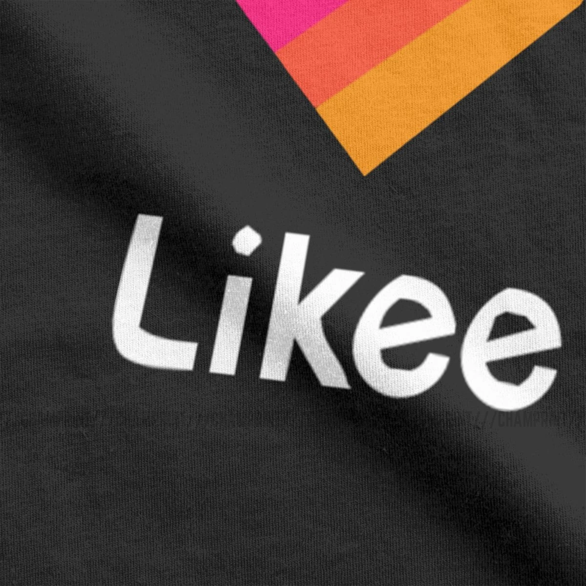 Likee App Logo Heart Rainbow футболка с узором в стиле граффити Мужская Новая круглым