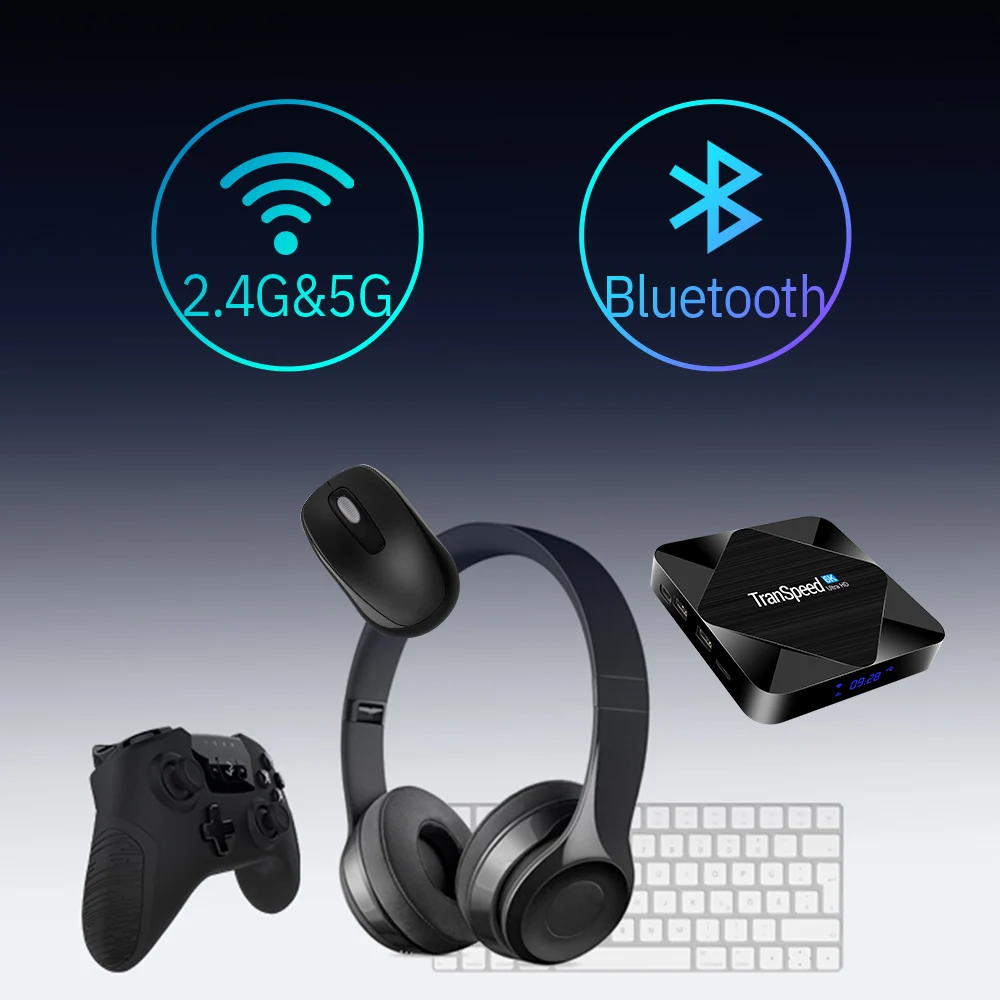 ТВ приставка Android 10 2 4G 5 ГГц Wifi Bluetooth 4 ГБ 32 64 Гб 6K 3D 1080P медиаплеер