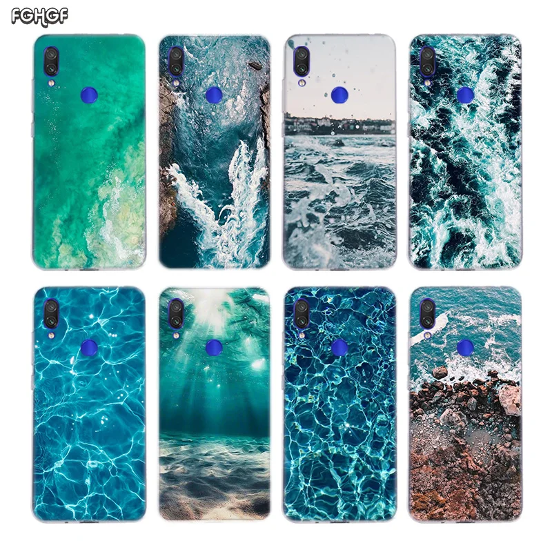 Морские Пейзажи фото сердце силиконовый чехол для Xiaomi Redmi Note 8 7 6 Pro 5 4 4X 5A Plus Xiomi 9T 9SE