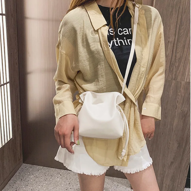 

2020 Summer New Fashion PU Leather Bags Simple Portable Cross-Body Shoulder Bag Version Square Fashion Simple Shoulder Bags