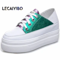 casual shoes women lace up cow leather platform fashion sneaker ankle boots high heels oxfords comfort party school shoes 1 42
