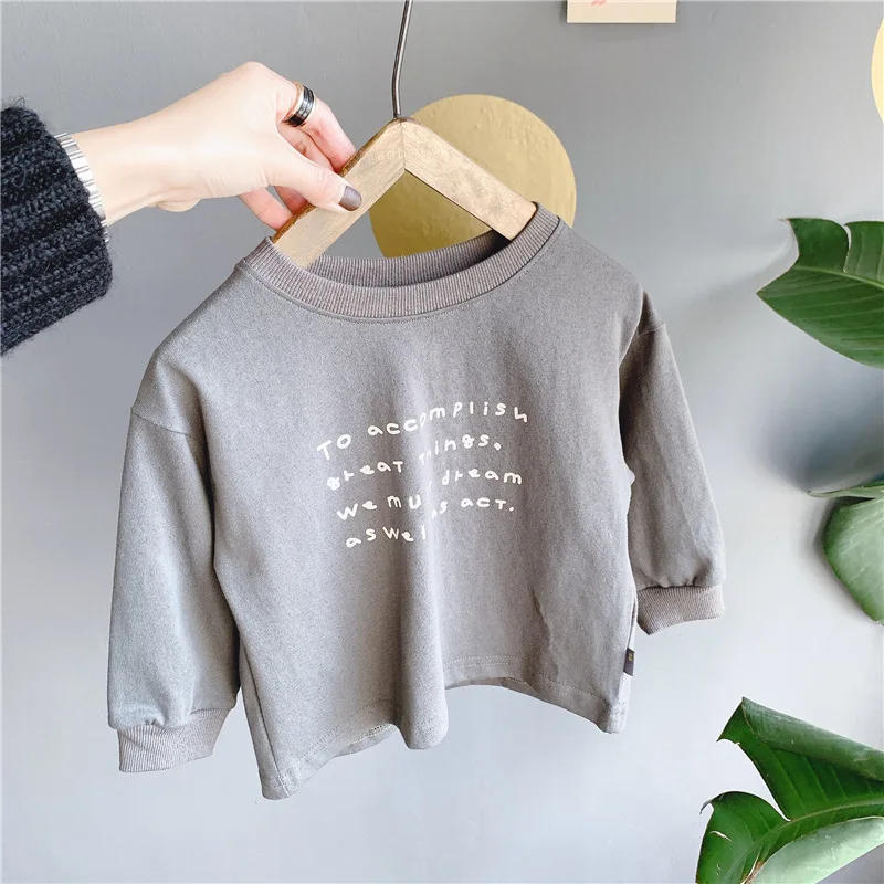 2021 New Spring Autumn Printed Long Sleeve Children's T-shirts Baby Boys Girls Clothing Top Fashion Boy Girl Clothes Kid T-shirt
