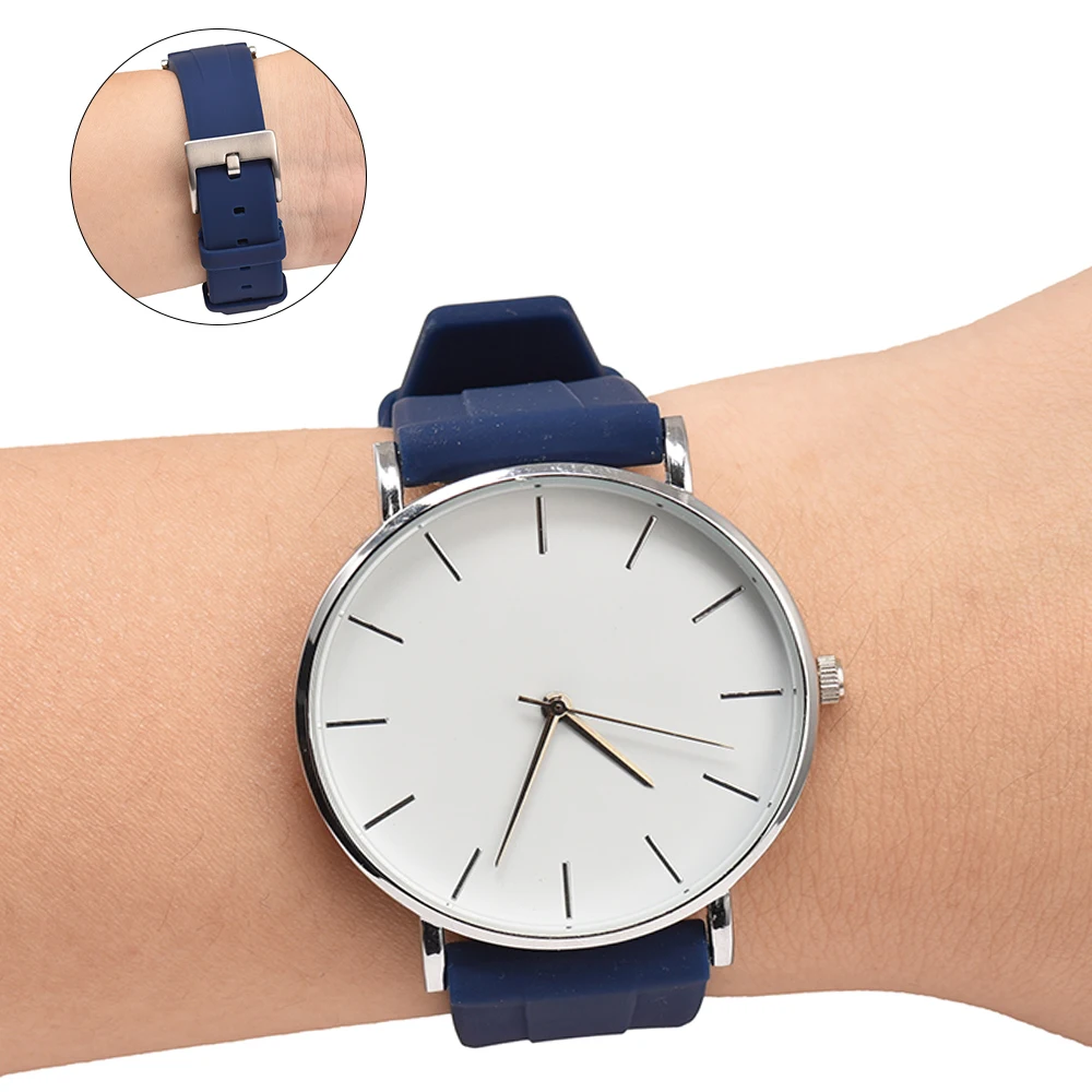 BEAFIRY Soft Silicone Watch Band Strap 18mm 20mm 22mm Waterproof Watchband for Men Women Belt Black Blue Brown Grey Green