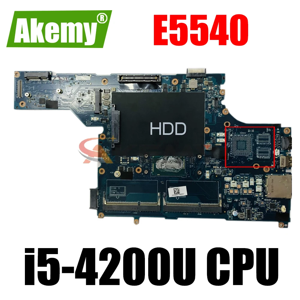 Akemy M4C6R 0M4C6R CN-0M4C6R VAW50 LA-A101P для Dell E5540 материнская плата ноутбука i5-4200U тестирование |