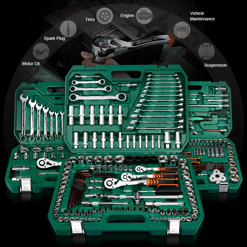 

Car Repair Tools Set 46PCS 1/4-Inch Socket Torque Ratchet Wrench Combo Tool Kit Mechanic Tools Set Of Car Repair Wrenches Tool