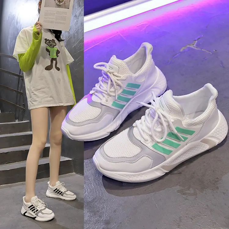 

Daddy shoes female spring new wild casual sports running trendy shoes mesh summer white shoes personality and comfortable hot