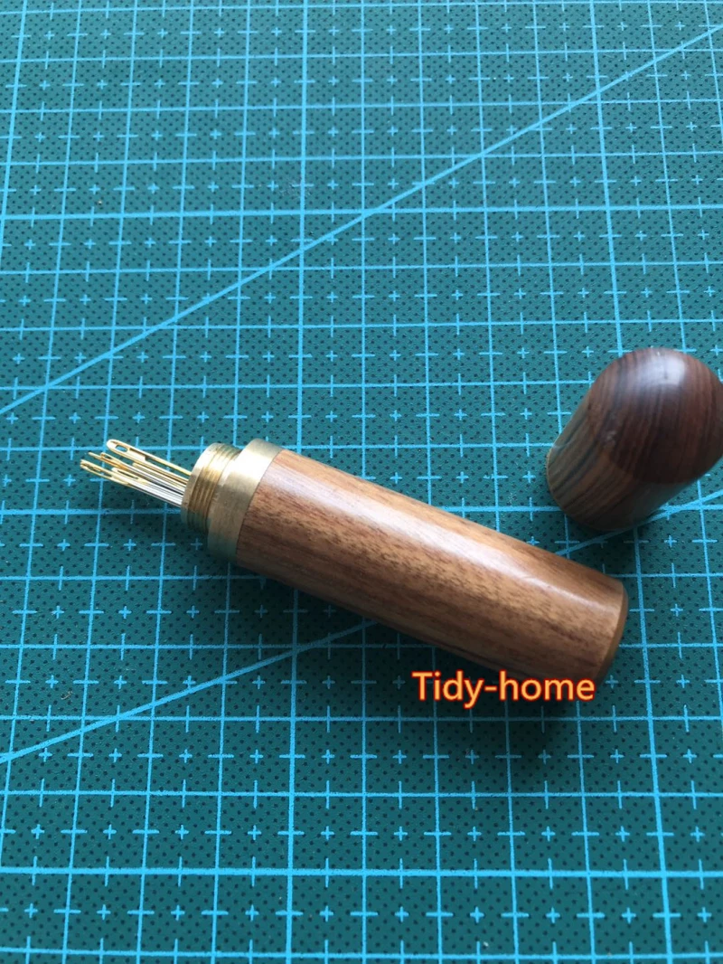 Прочный Деревянный чехол для хранения Швейных игл швейная коробка иголок