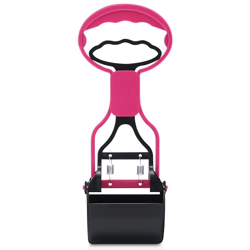 Pink 1 шт. Pet Pooper Scooper с длинной ручкой захват, совок для уборки собачьих экскрементов для уборки животных отходы для собак щенков кошек отходы для уборки уличных инструментов - Цвет: Pink