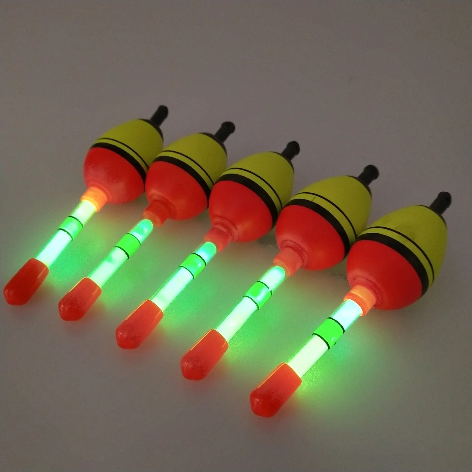 Hot Selling Night Glowing Fishing Floats Work With Lightstick 2pcs 5g EVA float Bobber B364 | Спорт и развлечения