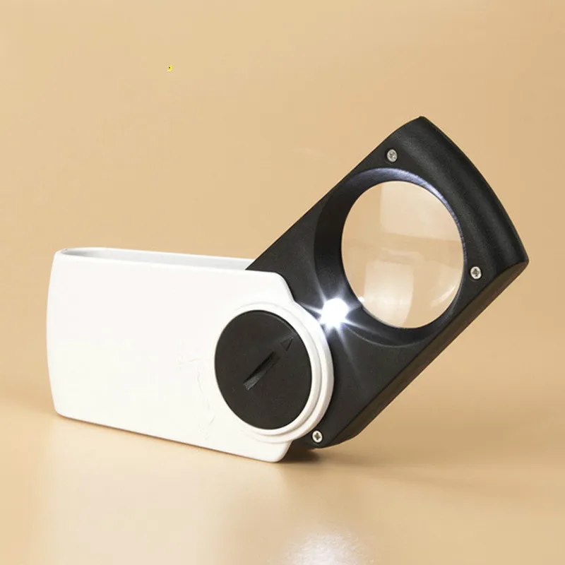 

8X Magnifying Glass With Light Handheld LED Magnifier For Reading Optical Lens With Backlight Jewelry Loupe Reading Lupe