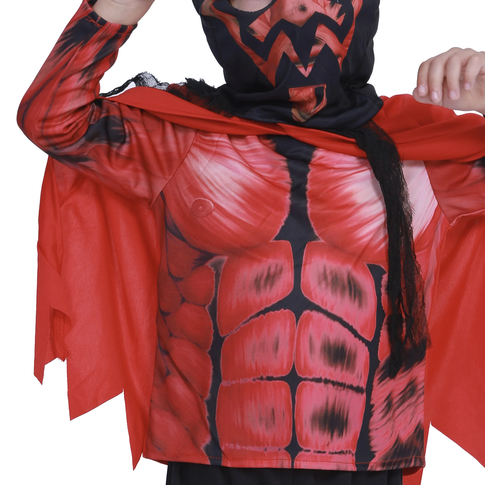 Костюм красного дьявола на Хэллоуин Детский костюм для шоу выступления сцене