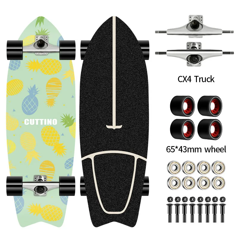 

4 Wheels Maple Skateboard Skateboarding Boards Professional Land Surfboard Over Boards Hightly Smooth For Adult 750x240x125 MM