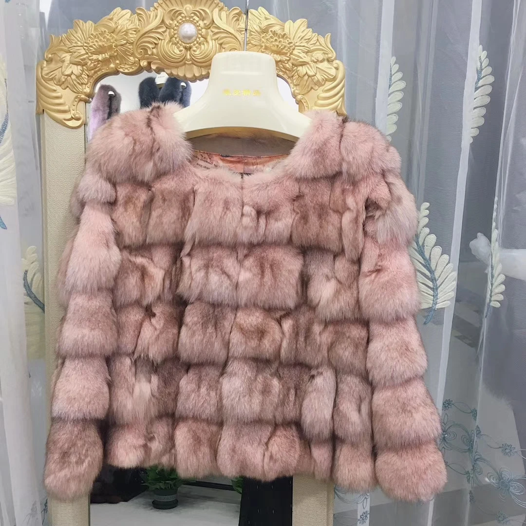 2020 new autumn natural real fox fur coat for women