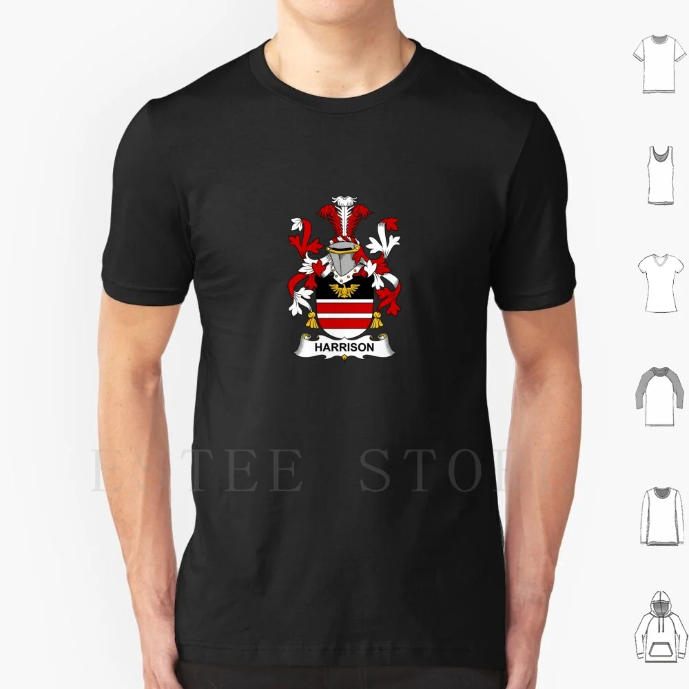 

Harrison Coat Of Arms-Family Crest Shirt T Shirt DIY Big Size 100% Cotton Harrison Coat Of Arms Family Crest Family Shield Last
