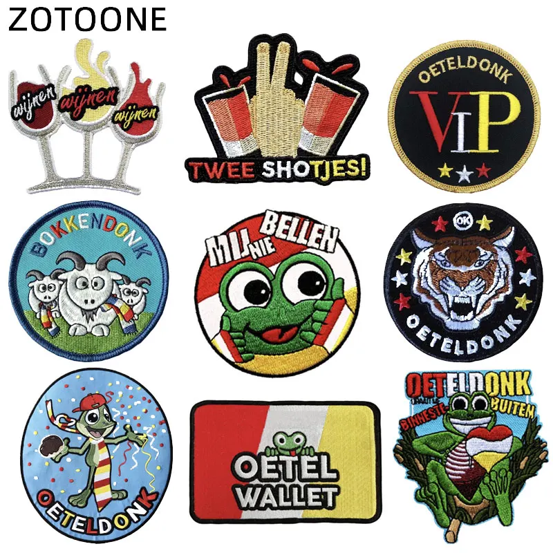 Вышивка ZOTOONE Oetel donk Club Parches патчи для одежды самодельные наклейки на куртку