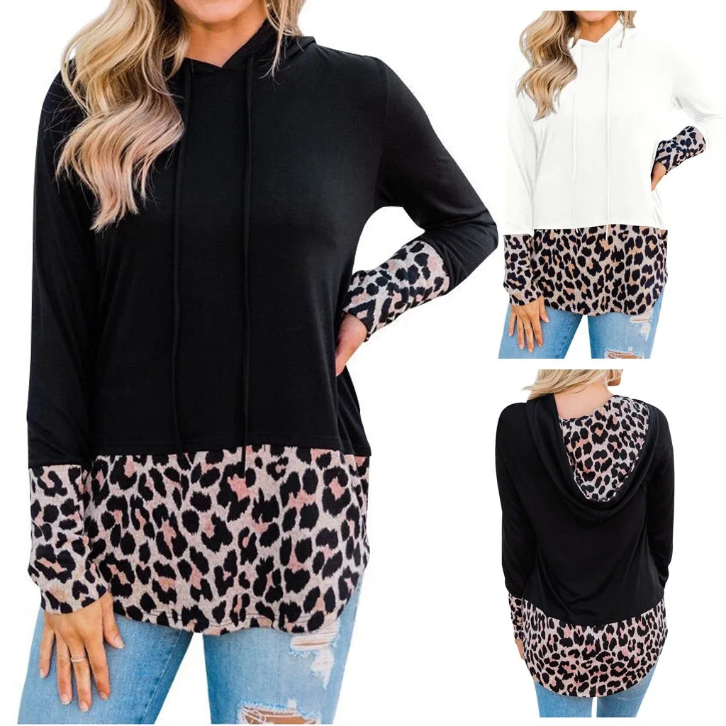 Повседневная Осенняя толстовка с капюшоном женская легкая длинным рукавом