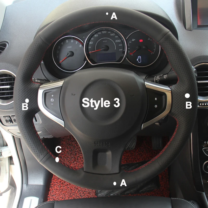 DIY крышка рулевого колеса автомобиля Оплетка на руль Volant замша для Renault Koleos 2009-2013 samsung QM5