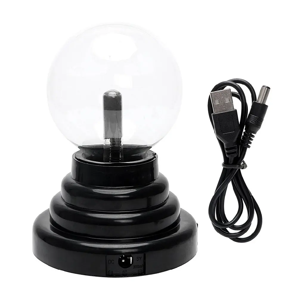 

USB Plasma Ball Lamp Touch Sensitive Novelty Glass Light Sphere Nightlight Kids Birthday New Year Gifts Decoration Ball Lamp