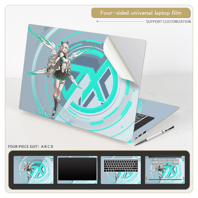 Виниловая наклейка для ноутбука чехол из ПВХ подходит Macbook/HP/Lenovo/Acer/Dell 11/13/14/15/17