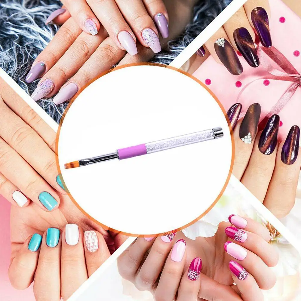 

nail tools Art Nail brush serrated powder rod white diamond nail pen special shape nib practical beautiful