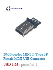20 шт./партия 4 Pin/5 Pin Micro USB разъем USB штекер мужской разъем порт Jack хвост Sockect Разъем терминалы для samsung huawei DIY
