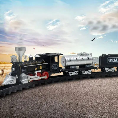 Детская игрушка железнодорожный поезд для детей игрушки набор поездов трек