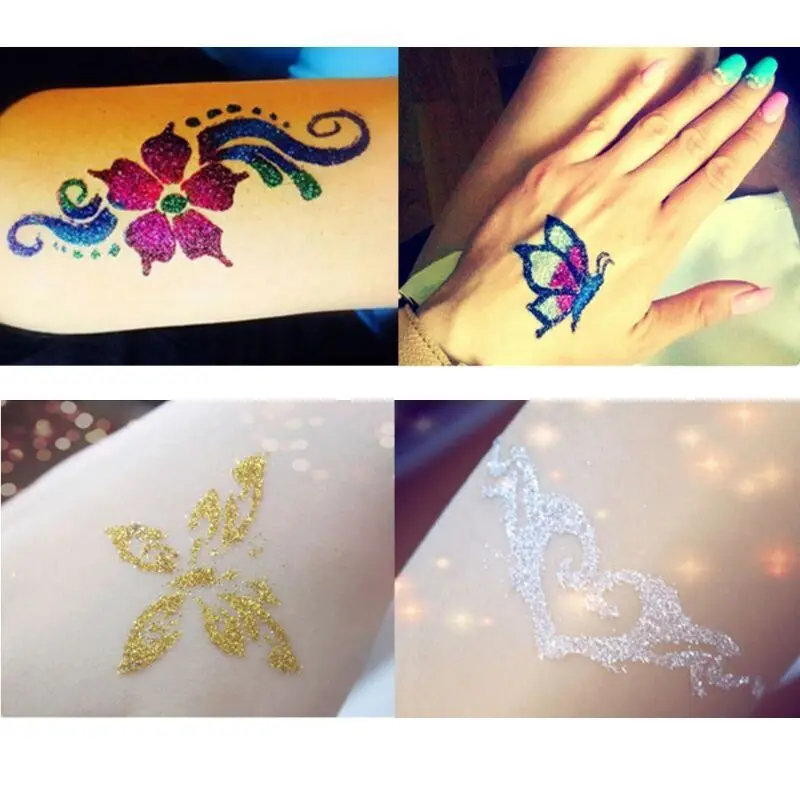 24 Цвет блеск полупостоянная небольшой средства ухода за кожей клей Мульти