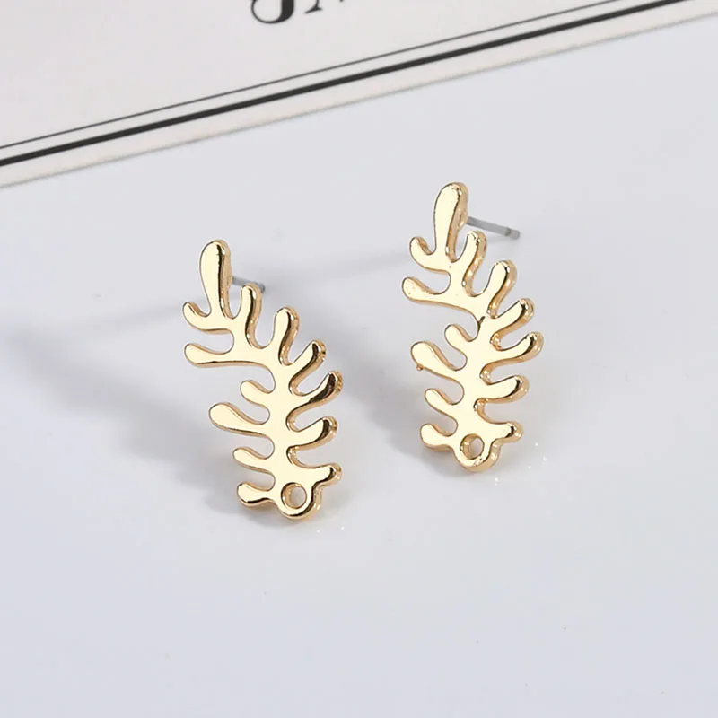 Серьги в виде листьев корейского персонажа серьги из сплава аксессуары сделай