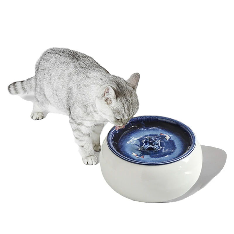 

Ceramic Pet Water Dispenser Automatic Activated Carbon Filter Water Dispenser Is Suitable for Cat and Dog Power-off Water Feeder