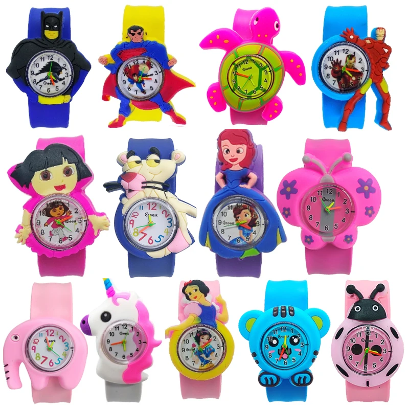 12 видов аниме узоров Модные Повседневные детские часы дети девочки мальчики