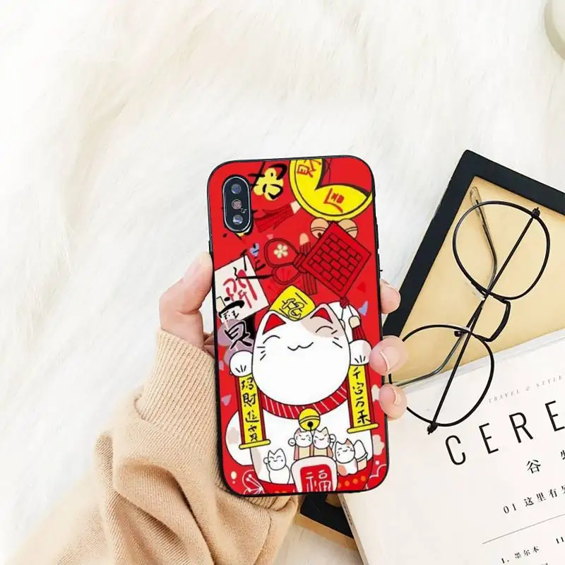 

Japanese lucky cat Phone Case For iPhone 11 8 7 6 6S Plus X XS MAX 5 5S se 2020 11 12pro max iphone xr case