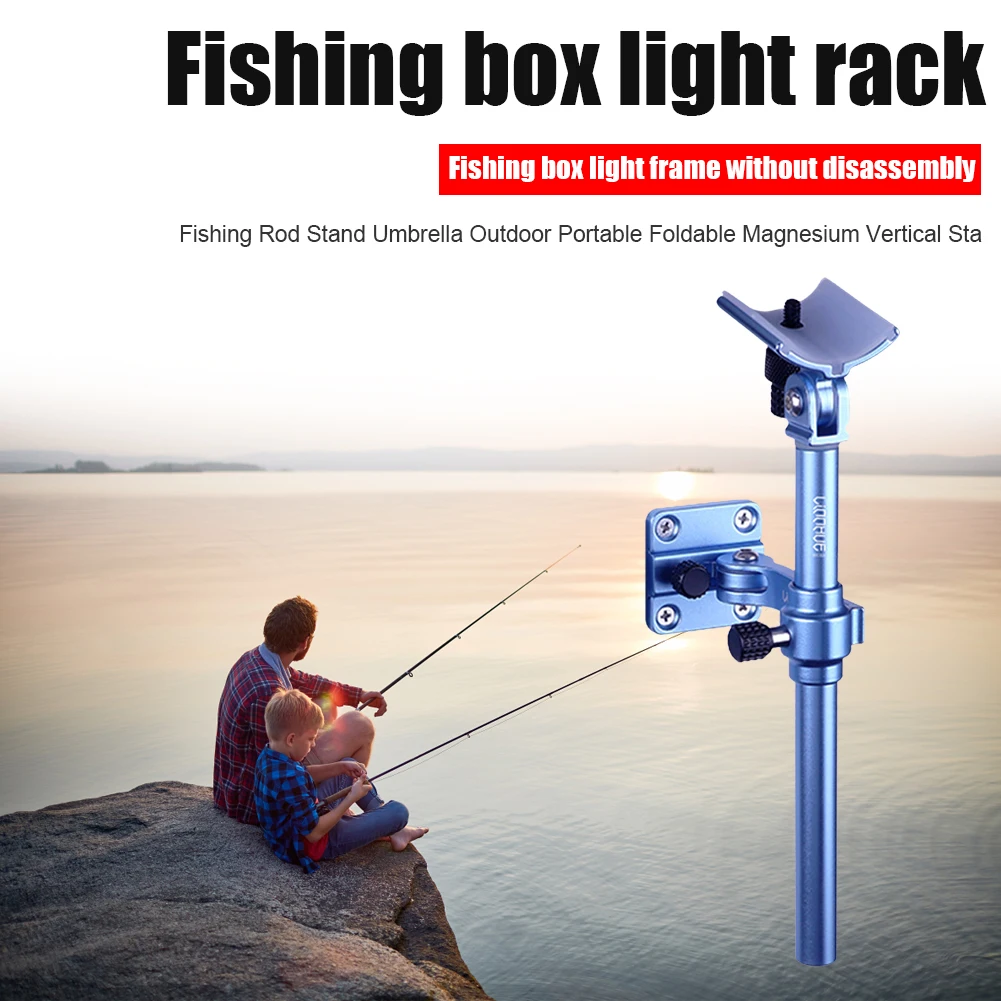 

Fishing Rod Stand Portable Fishing Box Magnesium Alloy Bracket Holder Fish Tool Fishing Stand Accesssories Holder