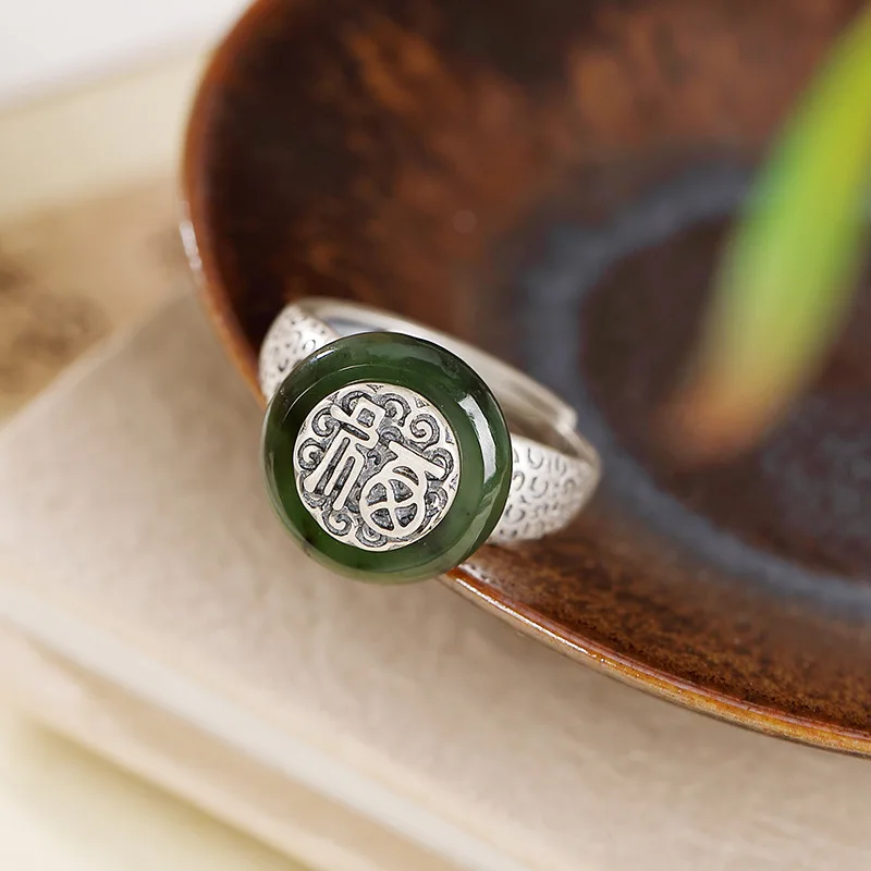 Кольцо из серебра 925 пробы с изумрудом женское ювелирное изделие стерлингового