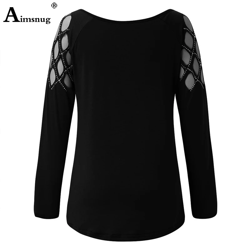 Женская футболка с длинным рукавом и круглым вырезом размеры до 5xl|Футболки| |