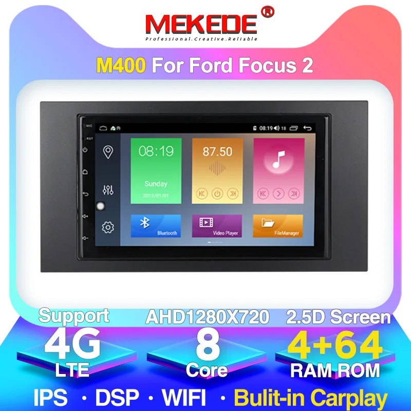 Автомобильная Мультимедийная система MEKEDE M400 Octa Core 7 &quotAndroid 10 для Ford Focus 2 C Max S Fusion