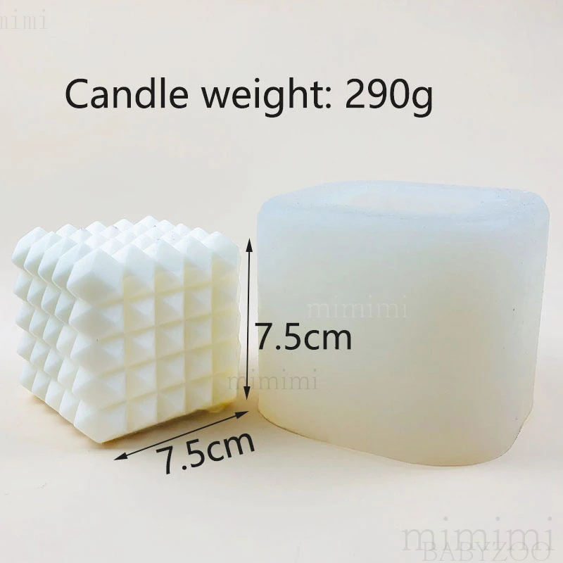 

Rhombus Candle Silicone Mold Cube Candle Yarn Ball Candle Silicone Mold Candle Making Art Decoration
