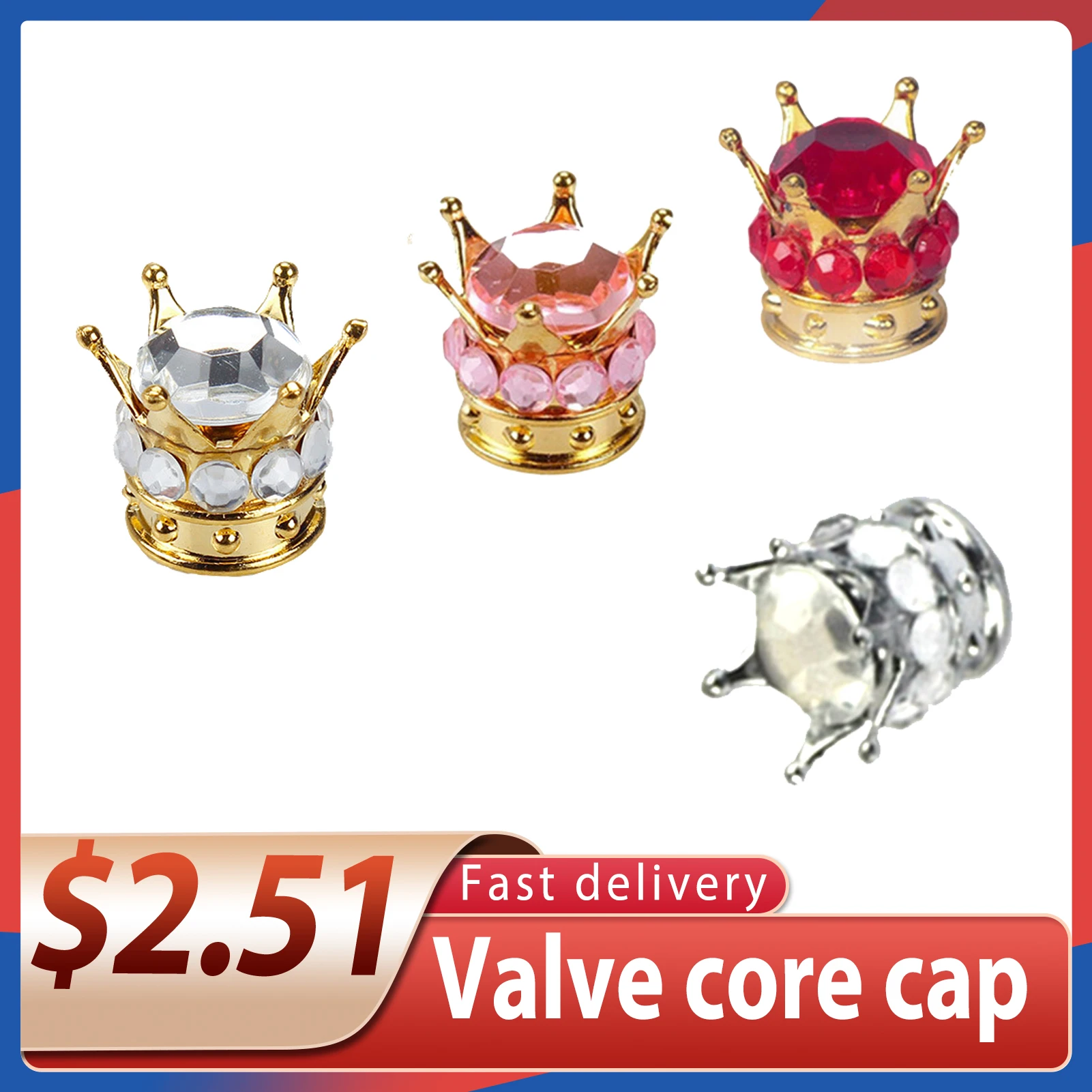 Универсальный воздушный клапан для автомобильных шин 4 шт./компл.|Стержни и