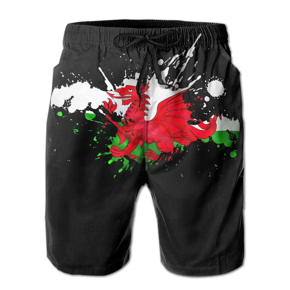 

Beach Breathable Quick Dry Casual Sports Wales Flag(1) Hawaii Pants