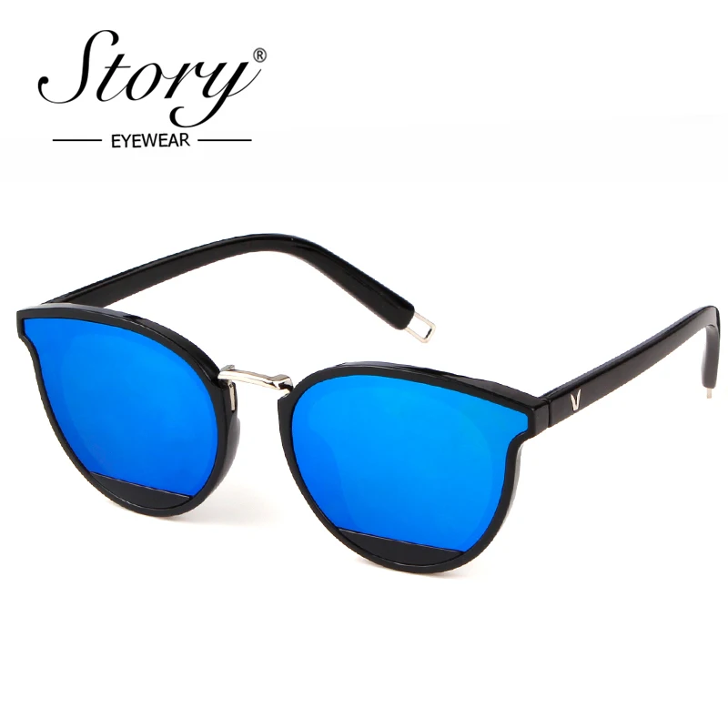 Классические солнцезащитные очки кошачий глаз STORY 2018 для женщин брендовые