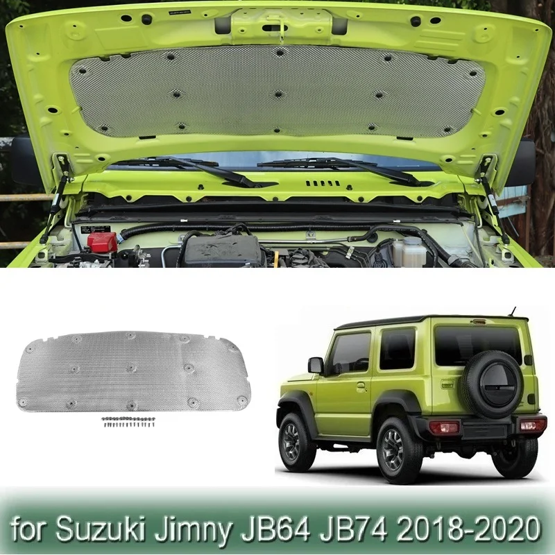 

Aluminiun Foil For Suzuki Jimny JB64 JB74 2018-2020 Car Engine Hood Heat Insulation Sound Deadener Pad